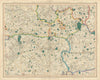 SURREY HILLS, THAMES VALLEY & WESSEX DOWNS. Berkshire, Hampshire. CARY 1832 map