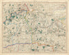 LONDON, THAMES ESTUARY, NORTH DOWNS & HIGH WEALD. W Kent, E Surrey CARY 1832 map