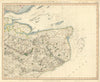 THAMES ESTUARY & EAST KENT. North Downs, Isles of Sheppey & Thanet CARY 1832 map
