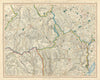 SOUTH WALES/WYE VALLEYS, BRECON BEACONS. Breconshire Monmouthshire CARY 1832 map