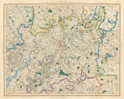 THE COTSWOLDS & SEVERN VALLEY. Gloucestershire & West Oxfordshire. CARY 1832 map