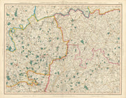 NORTH LONDON, HERTFORDSHIRE & WEST ESSEX. Epping Forest Uttlesford CARY 1832 map