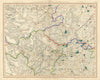 MID WALES & SHROPSHIRE HILLS Radnorshire Montgomery Herefordshire. CARY 1832 map