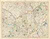 EAST MIDLANDS. Northamptonshire, E Warwickshire, S Leicestershire. CARY 1832 map