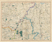 South Yorkshire, NW Lincolnshire, North Nottinghamshire. CARY 1832 old map