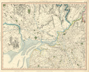 SOLWAY FIRTH. South Dumfries-shire & North Cumbria. Carlisle. CARY 1832 map