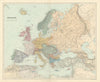 Europe. Great Powers. Austria-Hungary Russia Turkey. 53x64cm. STANFORD 1896 map