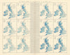 British Isles. Monthly rainfall & air temperature. 61x55cm. STANFORD 1896 map