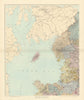 North west England & North Wales. Isle of Man. Large 62x50cm. STANFORD 1896 map
