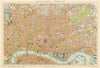 Central London N.E. City Clerkenwell Islington Hackney. STANFORD 1896 old map