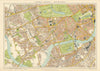 Central London S.W. Battersea Chelsea Kensington Westminster. STANFORD 1896 map