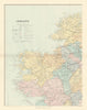 Ireland north-west. Connacht Mayo Galway Roscommon Leitrim. STANFORD 1896 map