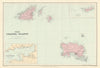 Channel Islands. Guernsey Jersey Alderney Sark Herm Caskets. STANFORD 1896 map