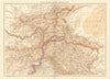 India North Western Frontier Kashmir Pamir region Afghanistan. STANFORD 1896 map