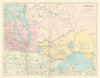 Manitoba. West Ontario, Lake Superior & Winnipeg. Canada. STANFORD 1896 map