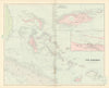 Bahamas. Turks & Caicos. New Providence. Nassau plan. 53x67cm. STANFORD 1896 map