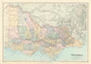 Victoria, Australia. Explorers routes. Landscape observations. STANFORD 1896 map