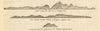 Madeira coast profile. Ilhas Desertas & Porto Santo. MOUNT & PAGE 1758 old map