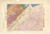 Peebles. Geological Survey of Scotland sheet 24. Linton 1954 old vintage map