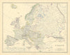 Europe. Austro-Hungarian Monarchy. Prussia. Rumania. 50x60cm. JOHNSTON 1876 map