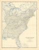 United States of North America (Eastern States). USA. 50x60cm. JOHNSTON 1876 map