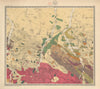 Lower Silesia Geological map #1 Löwenberg/Lwówek Śląski Poland. CARNALL 1860