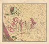 Lower Silesia Geological map #6 Strehlem / Strzelin Poland 55x63cm CARNALL 1860