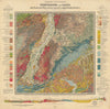 Geologische Uebersichtskarte von Württemberg, Baden, Elsass & Pfalz 1920 map