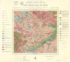 Carta geologica delle Tre Venezie #12 Pieve di Cadore Belluno Cortina 1940 map