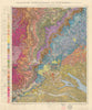 Geologische Übersichtskarte Württemberg #3 Schwäbische Alb Schwarzwald 1931 map