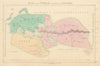 Map of the World according to Strabo. Europe, North Africa & Asia 1850 old