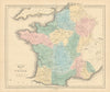 Gall & Inglis' Map of Gallia. Ancient France / Gaul. Roman Provinces 1850