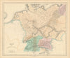 Gall & Inglis' Map of Germania Antiqua. Ancient Germany & Central Europe 1850