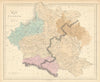 Gall & Inglis' Map of Poland, showing Russian, Prussian & Austria divisions 1850