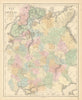 Gall & Inglis' Map of Russia in Europe 1850 old antique vintage plan chart