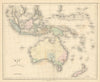 Gall & Inglis' Map of Asiatic Islands. New Holland Australia Leeuwins Land 1850
