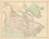 Gall & Inglis' Map of Canada & Arctic Regions of North America. Greenland 1850