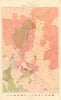 Geological Map of the Washoe District. Comstock Silver Lode. BECKER 1882