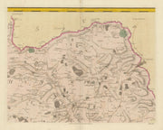 Essex N #3 Castle/Sible Hedingham Great Yeldham Belchamp. Chapman/André 1777 map