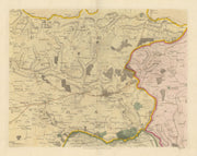 Essex NE #9 Colchester Wivenhoe East Bergholt Lexden. Chapman/André 1777 map