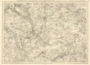 Chilterns & NW London. Hertfordshire St Albans Amersham #7 Andrews/Dury 1818 map