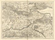 Thames Estuary. SE London Maidstone Dartford Sevenoaks #10 Andrews/Dury 1818 map