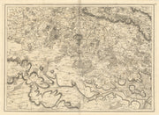 High Weald. Kent Sussex Tunbridge Wells Tenterden #14 Andrews/Dury 1818 map