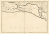 Sussex Coast & South Downs. Shoreham Brighton Lewes #19 Andrews/Dury 1818 map