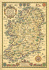 Pratts High Test plan of Ireland. Pictorial map by Alfred Edward Taylor 1933