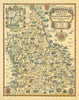 Pratts High Test plan of the North. Moor, Mountain & Lake District 1932 map