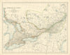 Dominion of Canada (Western Sheet) by W. & A.K. Johnston 1887 old antique map