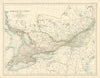 Dominion of Canada (Western Sheet) by W. & A.K. Johnston 1887 old antique map
