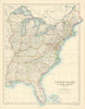United States of North America (Eastern States) by W. & A.K. Johnston 1887 map