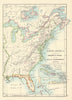 North America illustrating the Conquest of Canada & Revolutionary War 1887 map